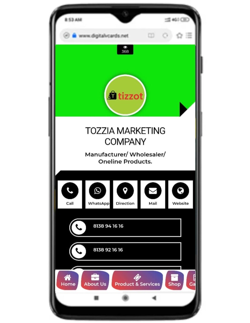 Digital Business Card Template 1